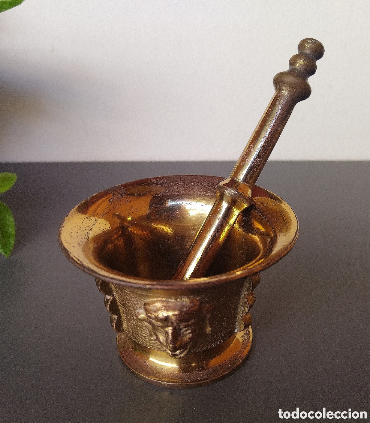 Antig&uuml;edades: Antiguo almirez de bronce - Foto 1