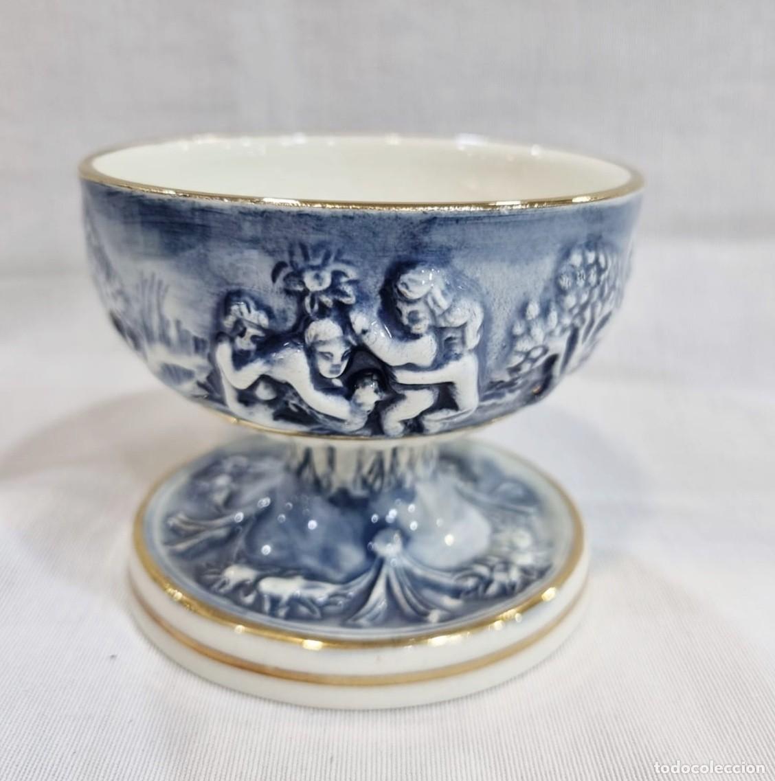 Antig&uuml;edades: Copa cer&aacute;mica Capodimonte - Foto 1