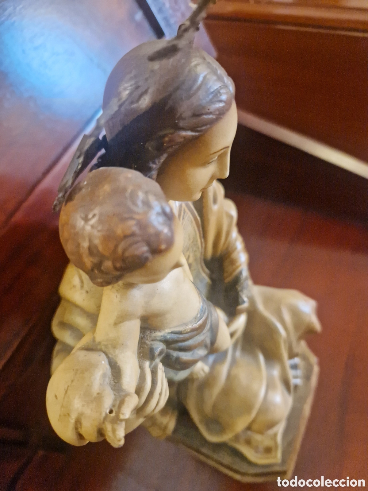 Antig&uuml;edades: Figura Virgen con ni&ntilde;o - Foto 10