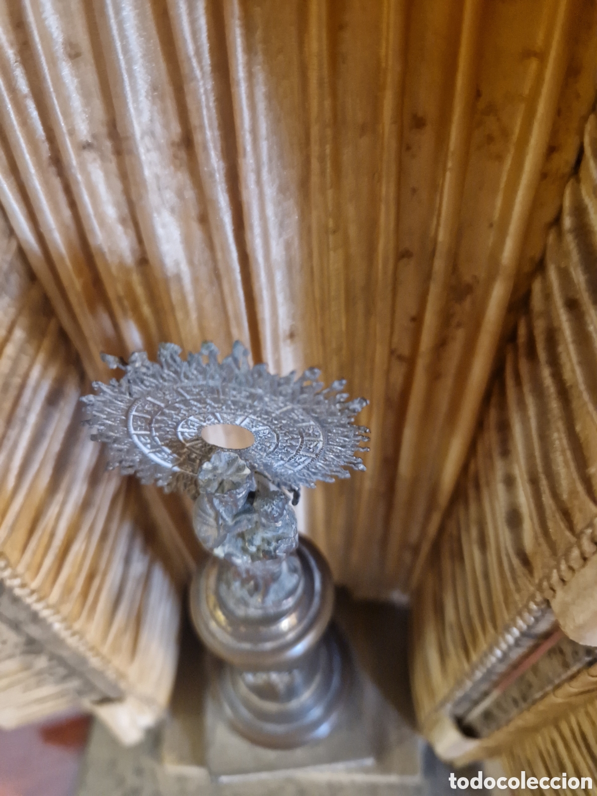 Antig&uuml;edades: Mini capilla Virgen del Pilar con ba&ntilde;o de plata - Foto 7