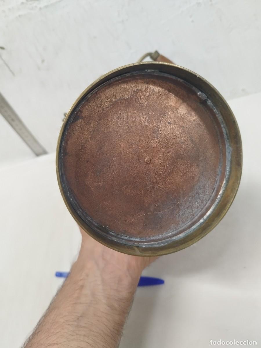 Antig&uuml;edades: Antiguo lechera de cobre o aram. - Foto 6
