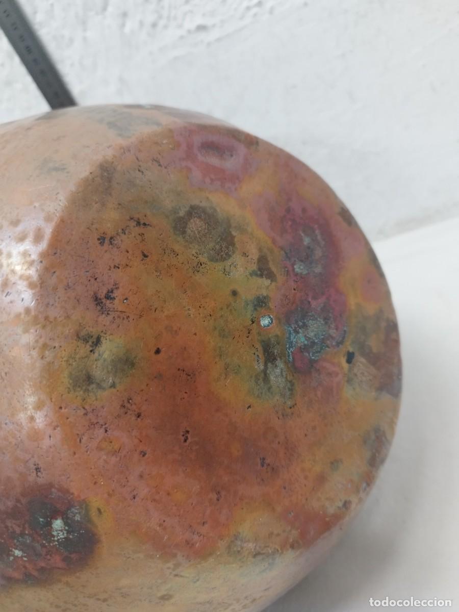 Antig&uuml;edades: Antiguo gran olla de cobre o aram. - Foto 8