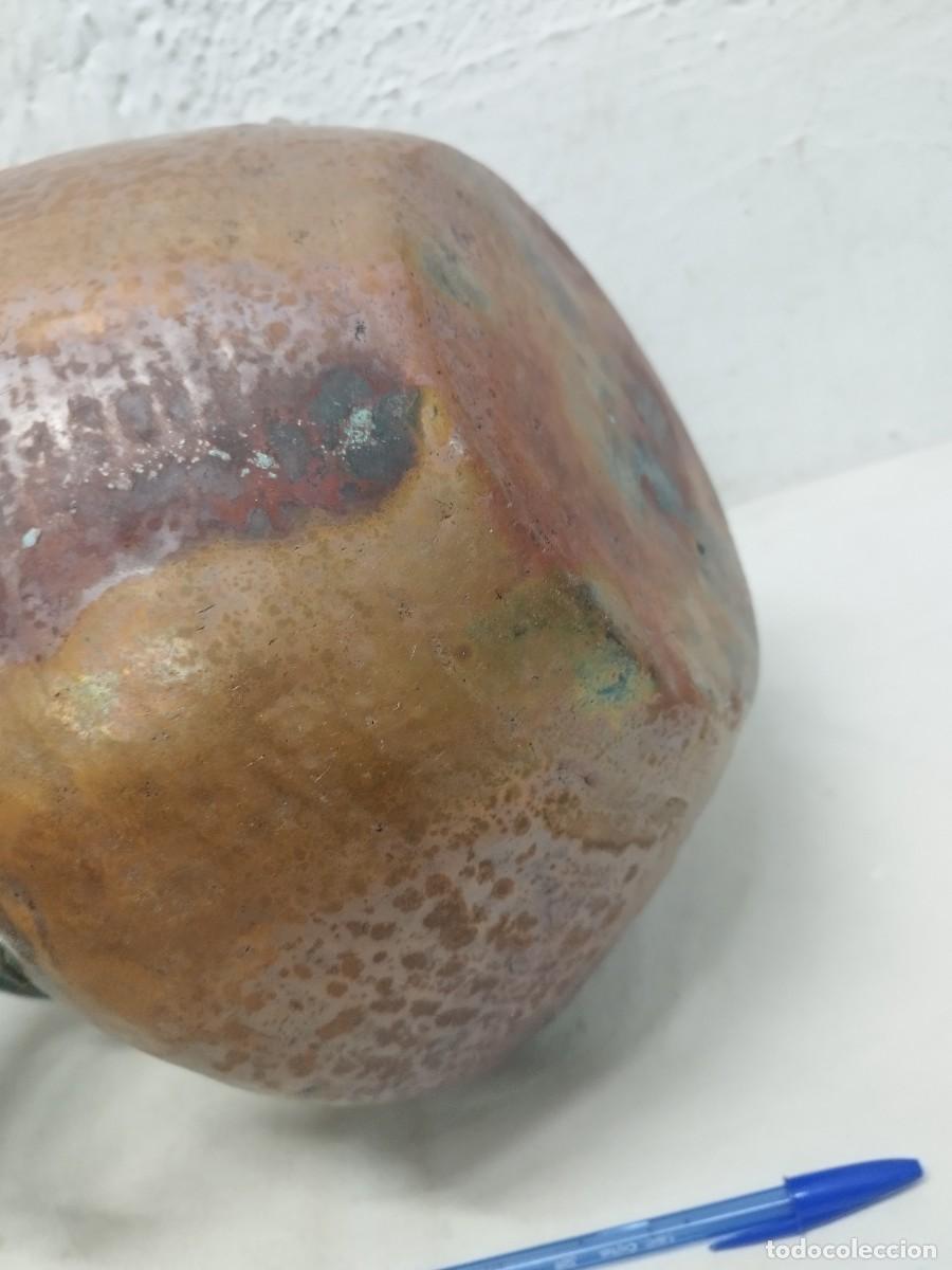 Antig&uuml;edades: Antiguo gran olla de cobre o aram. - Foto 9