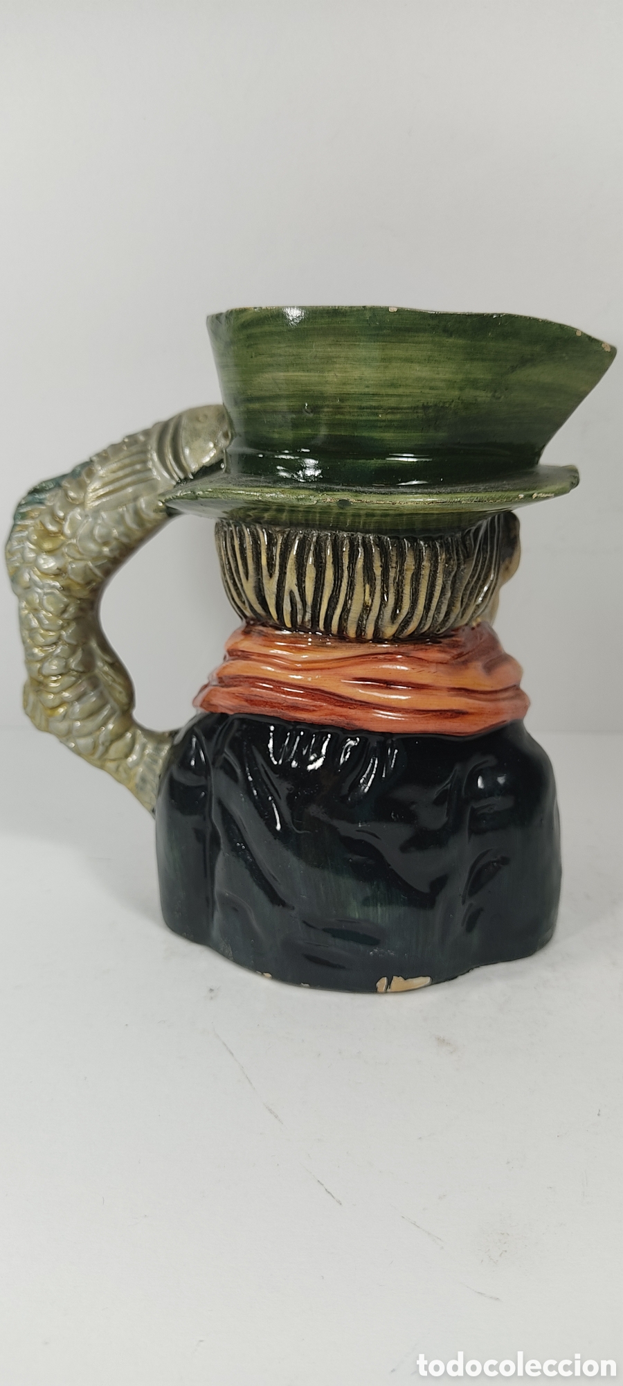 Antig&uuml;edades: JARRA CON CARA, TIPO TOBY JUG, Y ASA CON FORMA DE PEZ. - Foto 7