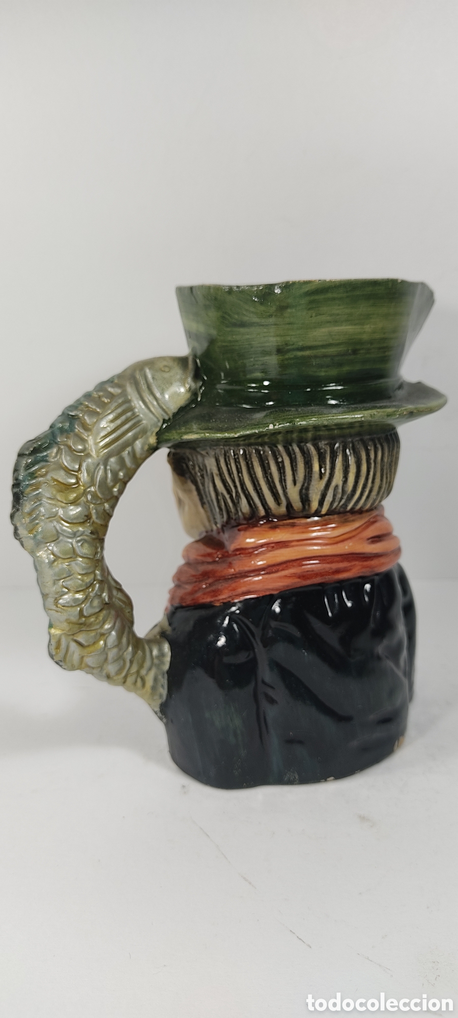 Antig&uuml;edades: JARRA CON CARA, TIPO TOBY JUG, Y ASA CON FORMA DE PEZ. - Foto 9