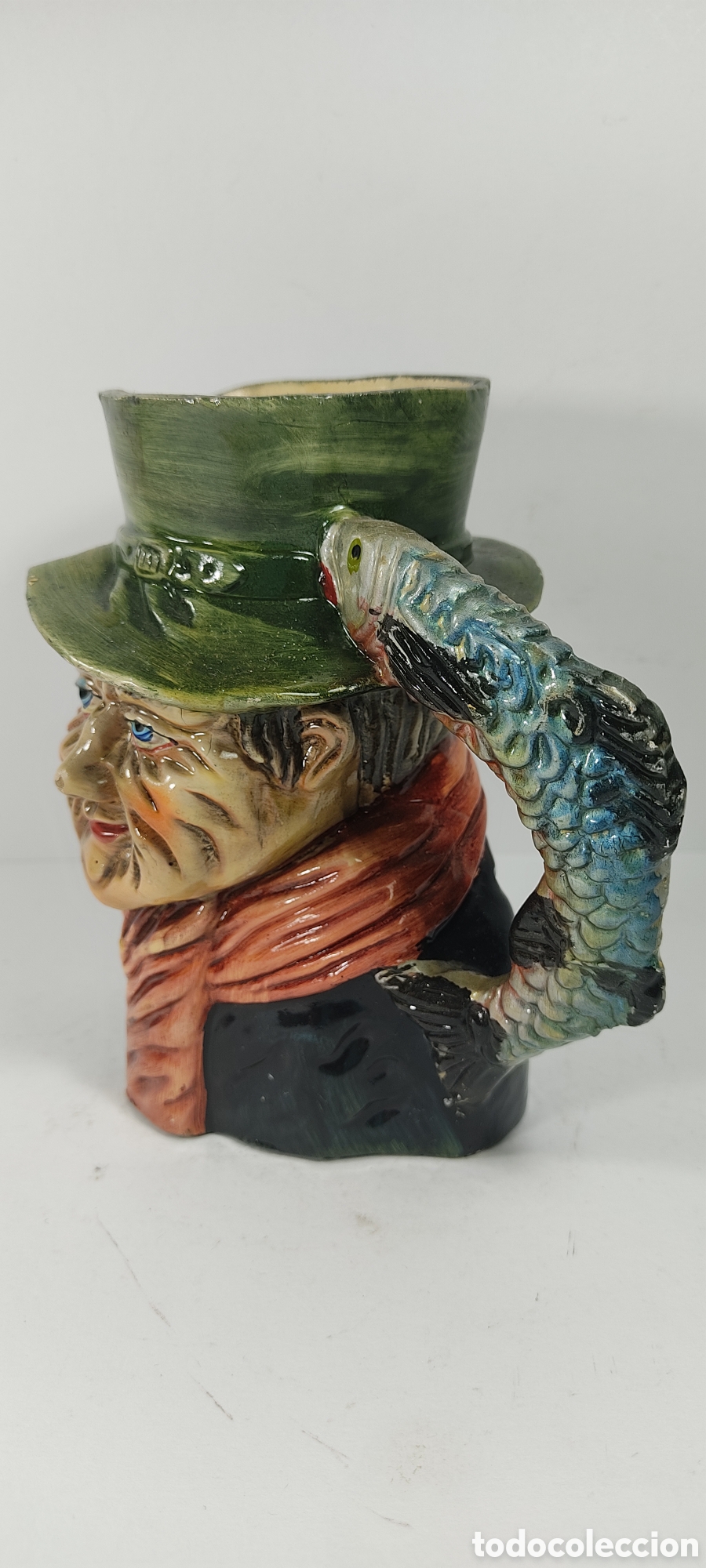 Antig&uuml;edades: JARRA CON CARA, TIPO TOBY JUG, Y ASA CON FORMA DE PEZ. - Foto 12