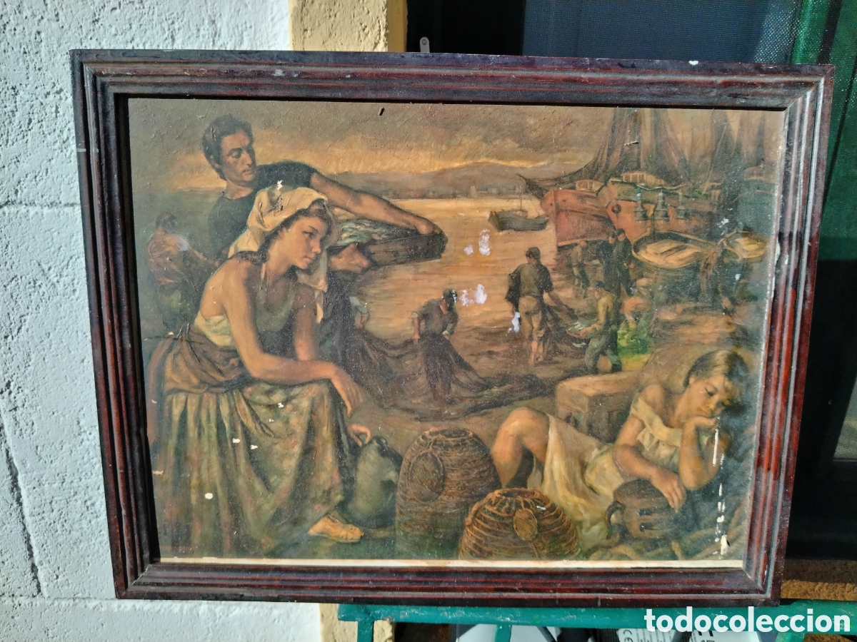 Antig&uuml;edades: Cuadro litograf&iacute;a antigua - Foto 1
