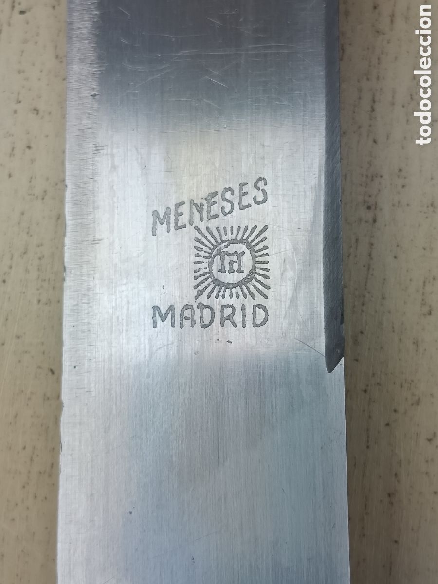 Couteau De Table Poinçonné PLATA MENESES Madrid – Début XXe Siècle – Argent