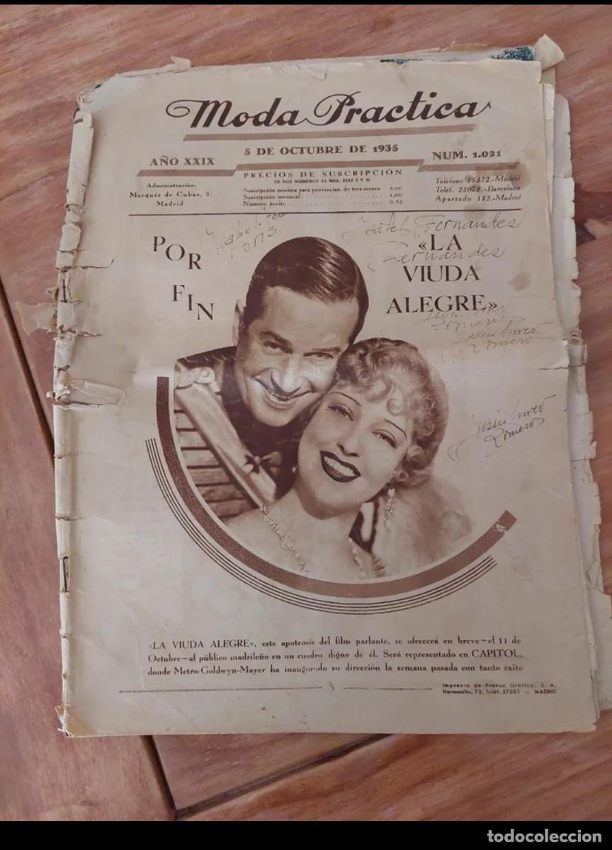 Antiguidades: Revista a&ntilde;o 1935, adem&aacute;s de moda tiene consejos y publicidad curiosa.