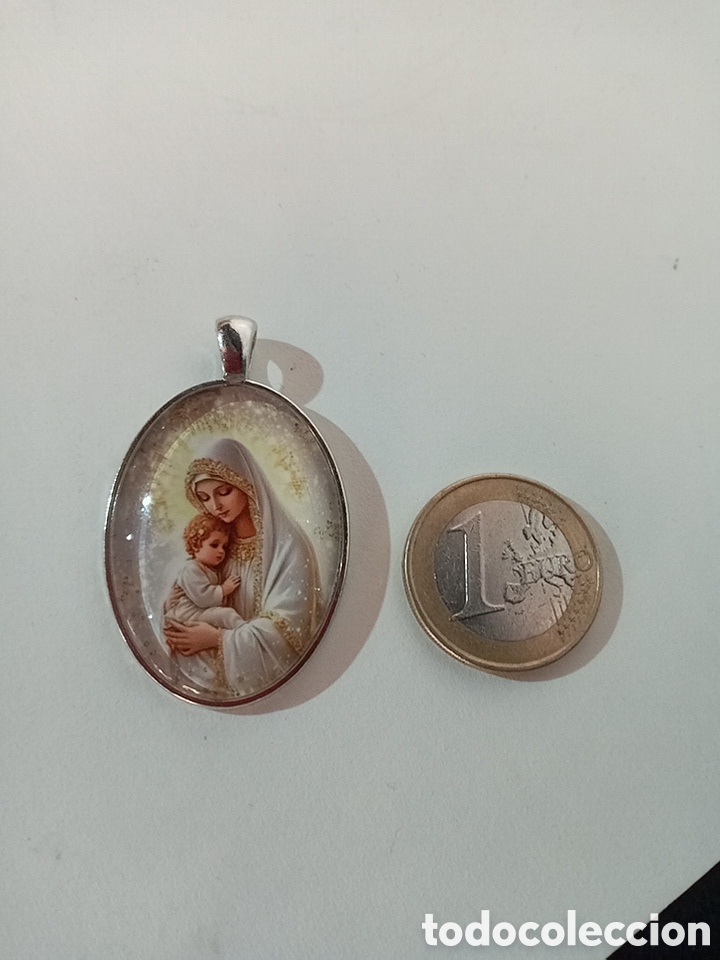 Antig&uuml;edades: PRECIOSA MEDALLA DE LA VIRGEN MAR&Iacute;A - Foto 2