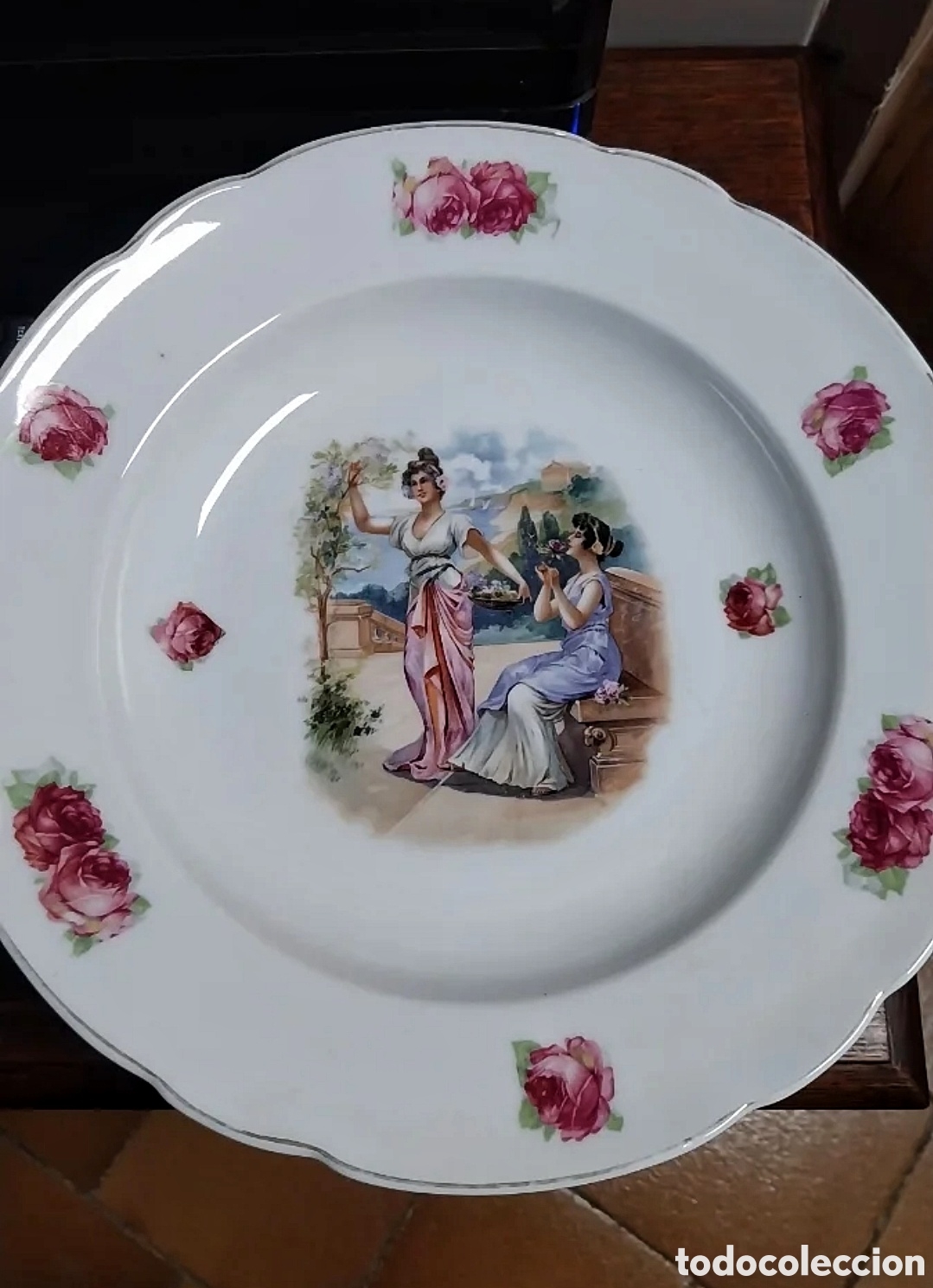 Antig&uuml;edades: Plato de porcelana Baviera - Foto 1