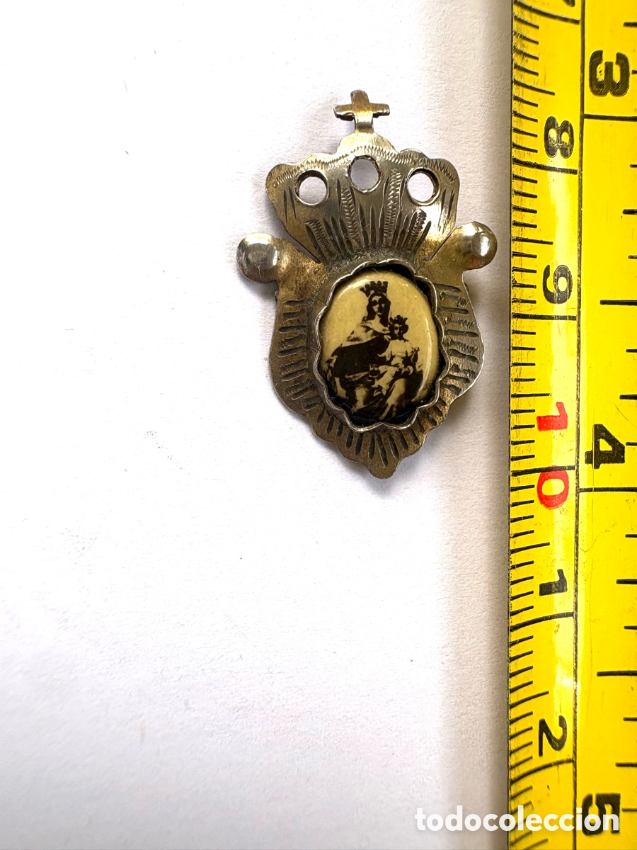 Antig&uuml;edades: ALFILER MEDALLA VIRGEN - Foto 3