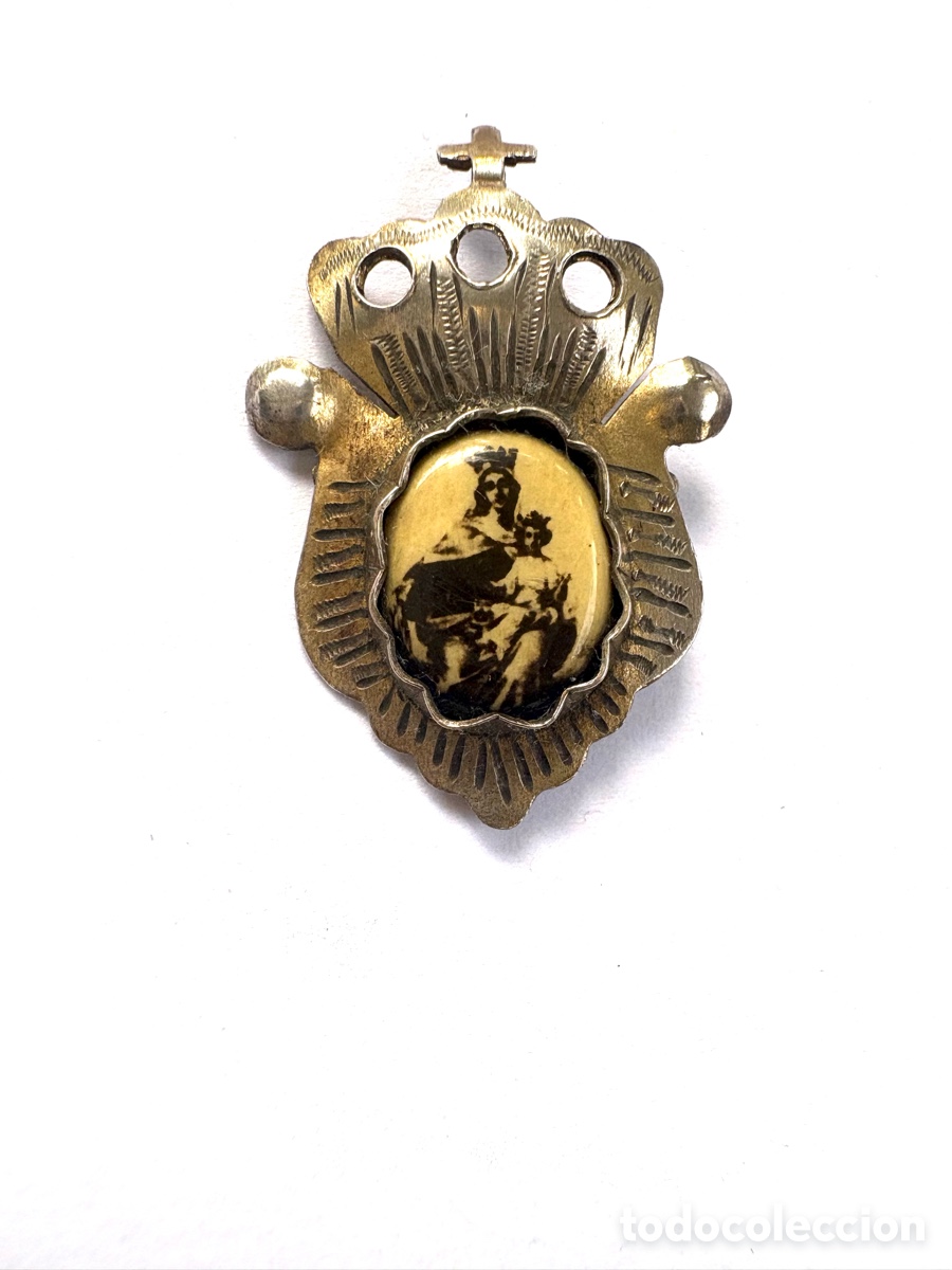 Antig&uuml;edades: ALFILER MEDALLA VIRGEN - Foto 1