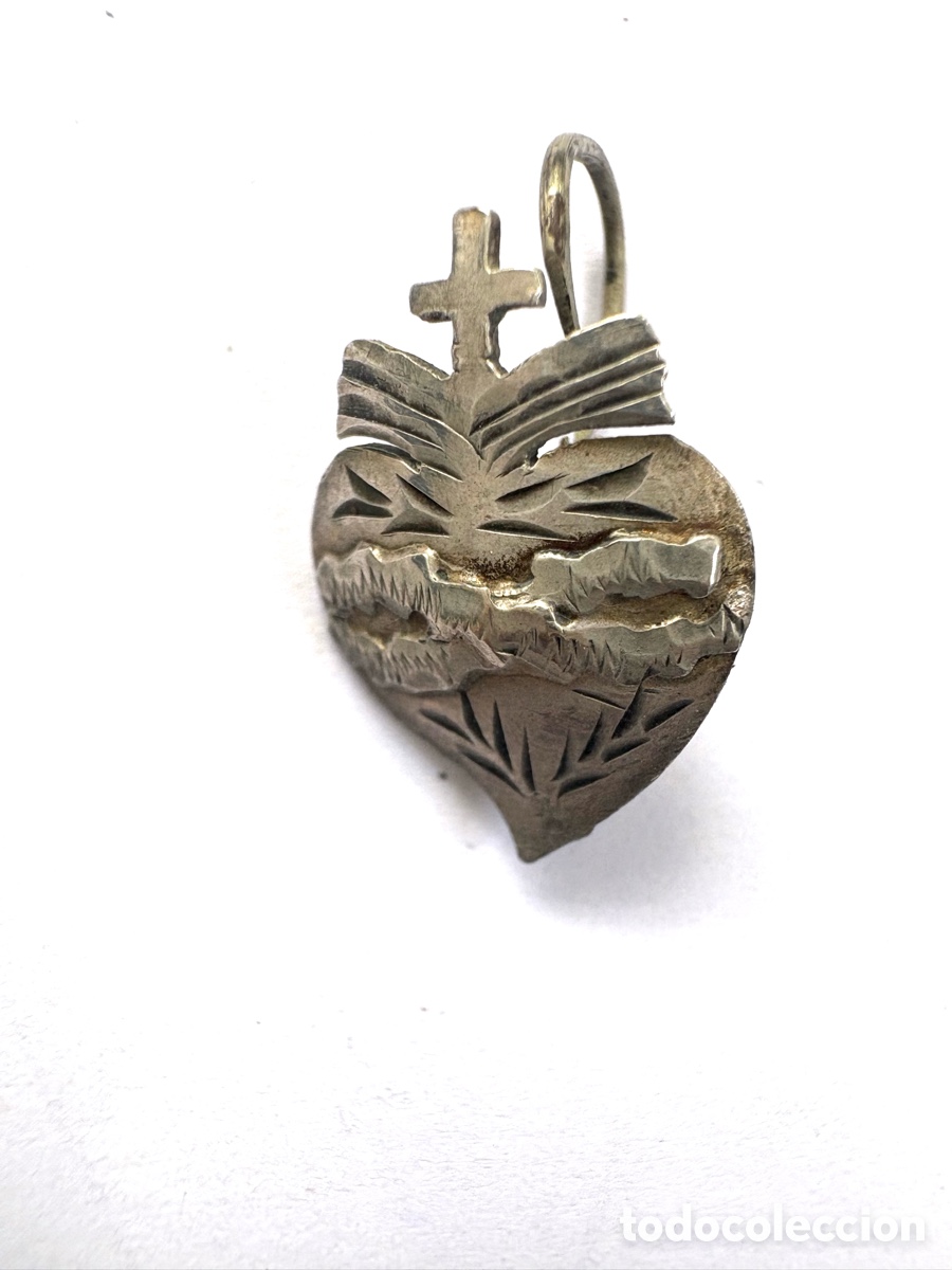 Antig&uuml;edades: PENDIENTE ANTIGUO CORAZ&Oacute;N - Foto 2