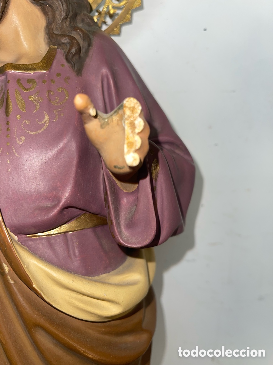 Antig&uuml;edades: Estatua de San Jos&eacute; 50cms - Foto 5