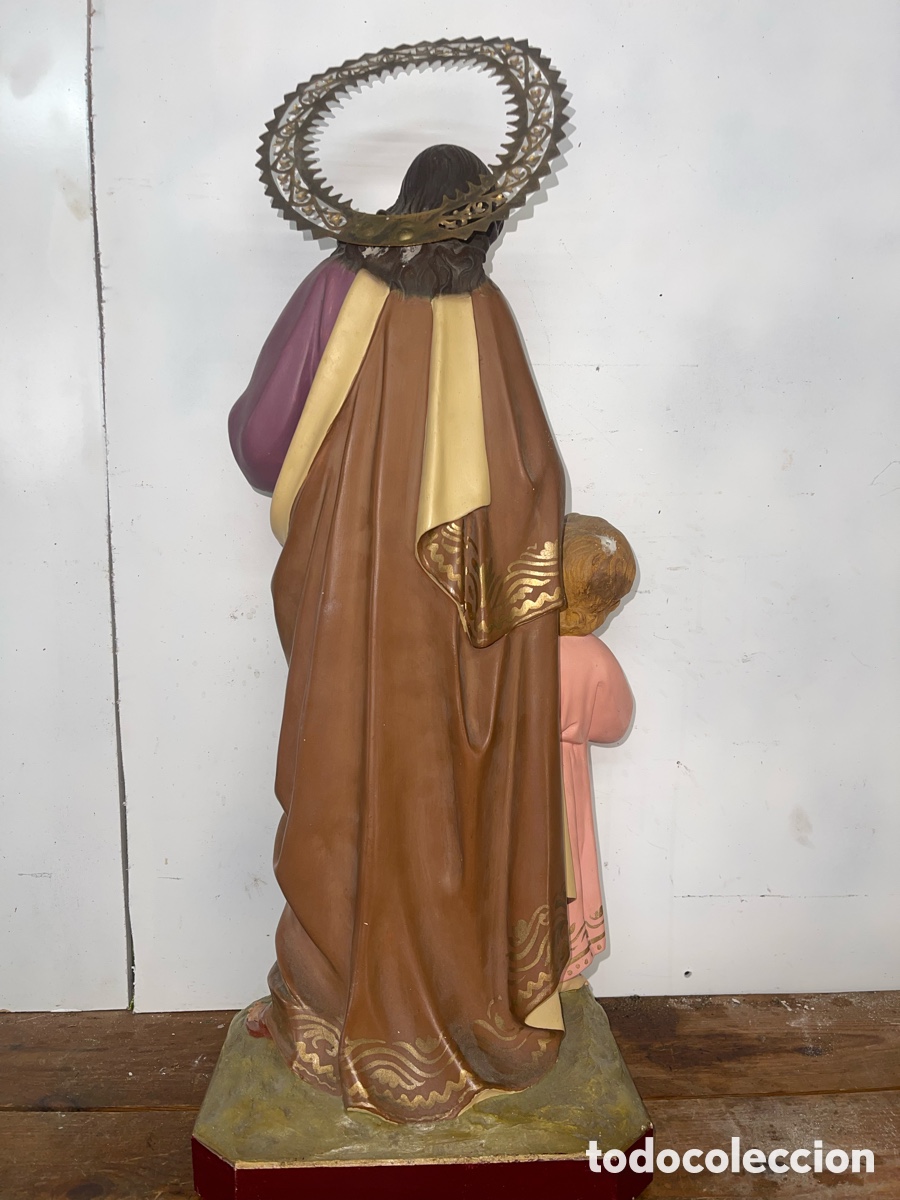 Antig&uuml;edades: Estatua de San Jos&eacute; 50cms - Foto 6