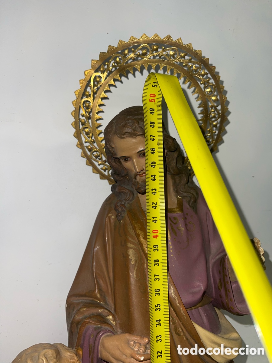 Antig&uuml;edades: Estatua de San Jos&eacute; 50cms - Foto 7