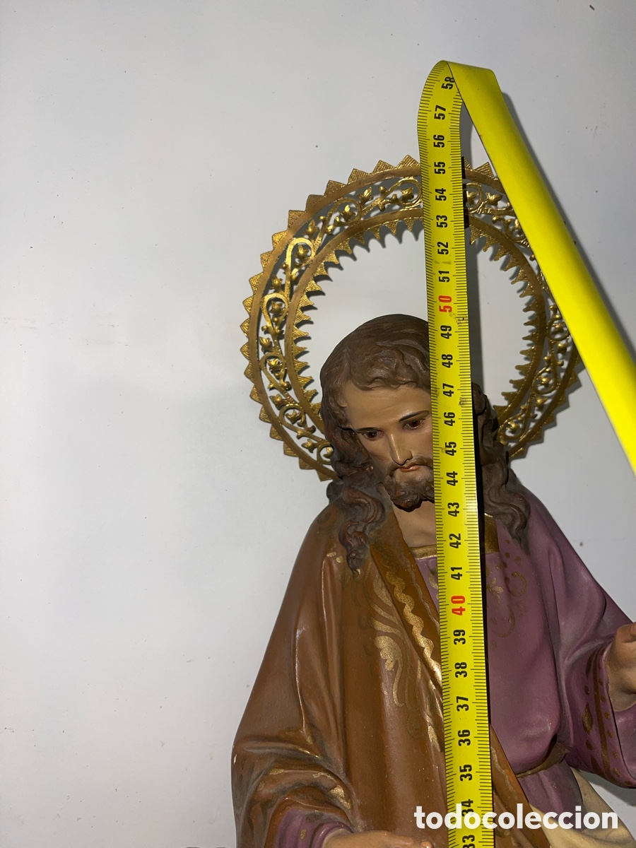 Antig&uuml;edades: Estatua de San Jos&eacute; 50cms - Foto 8