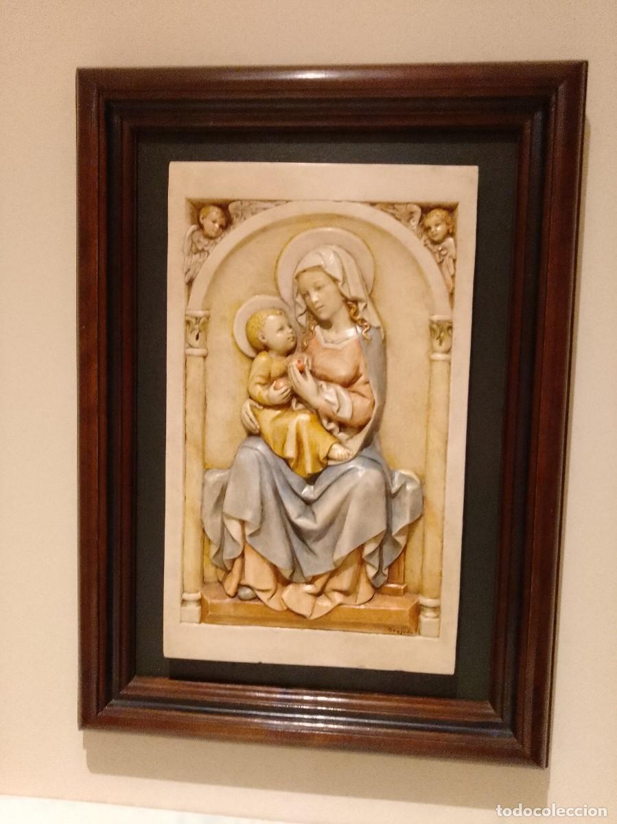Antig&uuml;edades: Cuadro Virgen con el Ni&ntilde;o - Foto 2