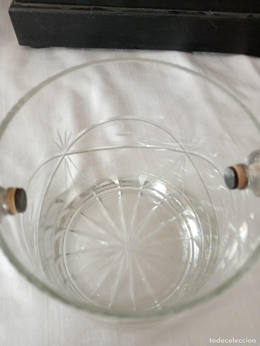 Antig&uuml;edades: CUBITERA DE CRISTAL TALLADO Y PLATA - Foto 3