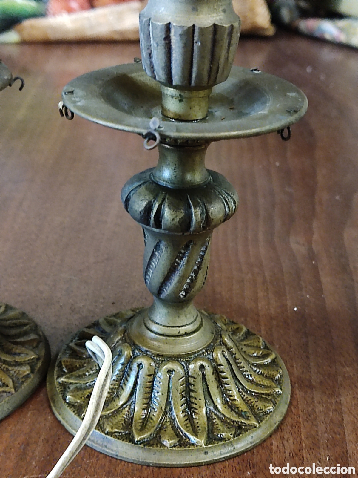 Antig&uuml;edades: Pareja candelabros desmontables - Foto 2
