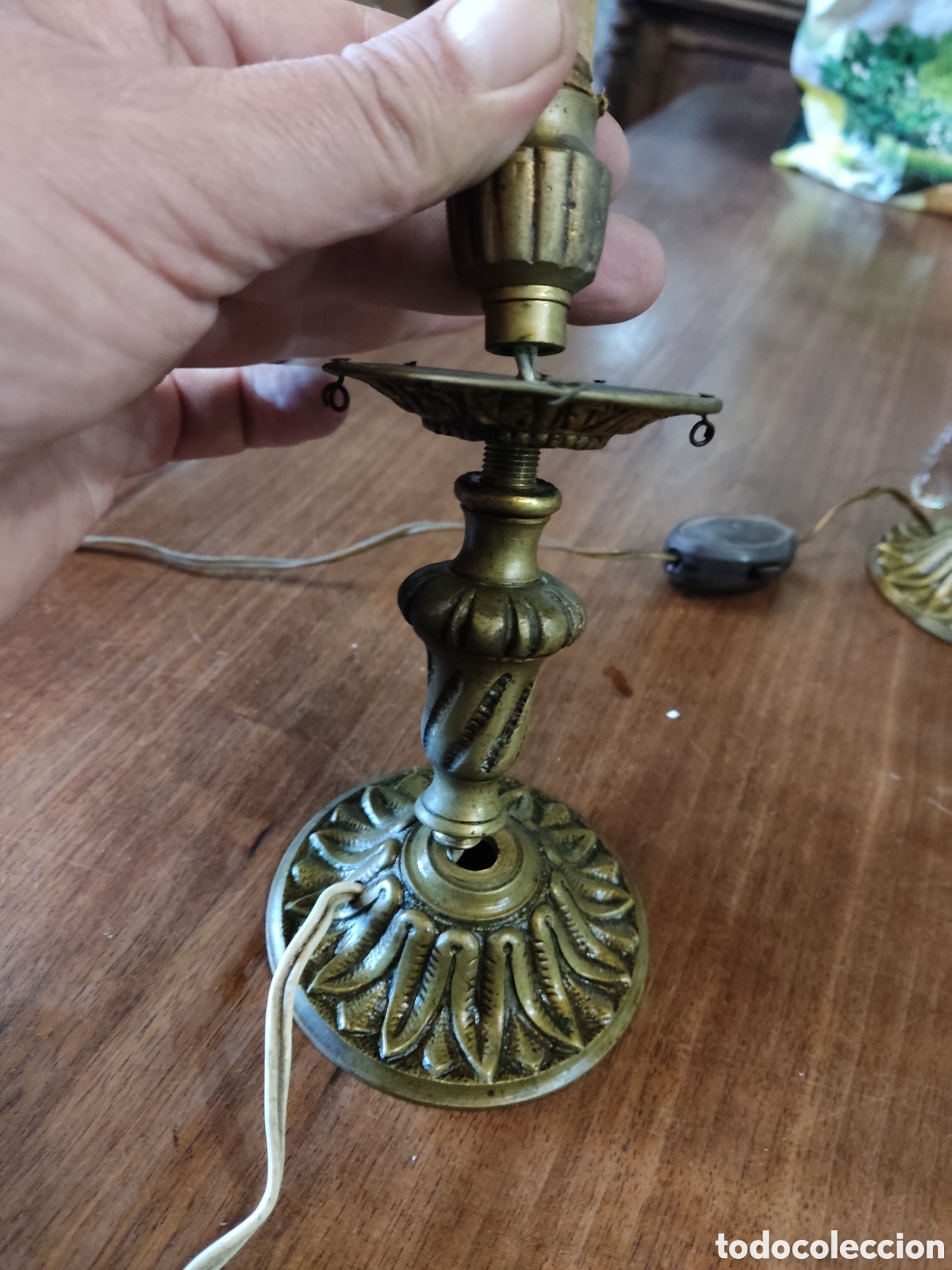 Antig&uuml;edades: Pareja candelabros desmontables - Foto 4