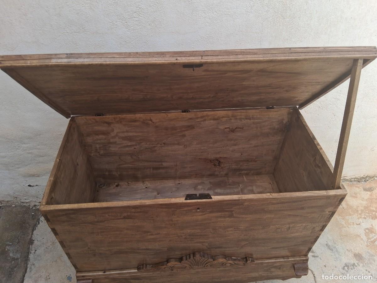 Antig&uuml;edades: Baul arca de madera restaurado mueble antiguo - Foto 9