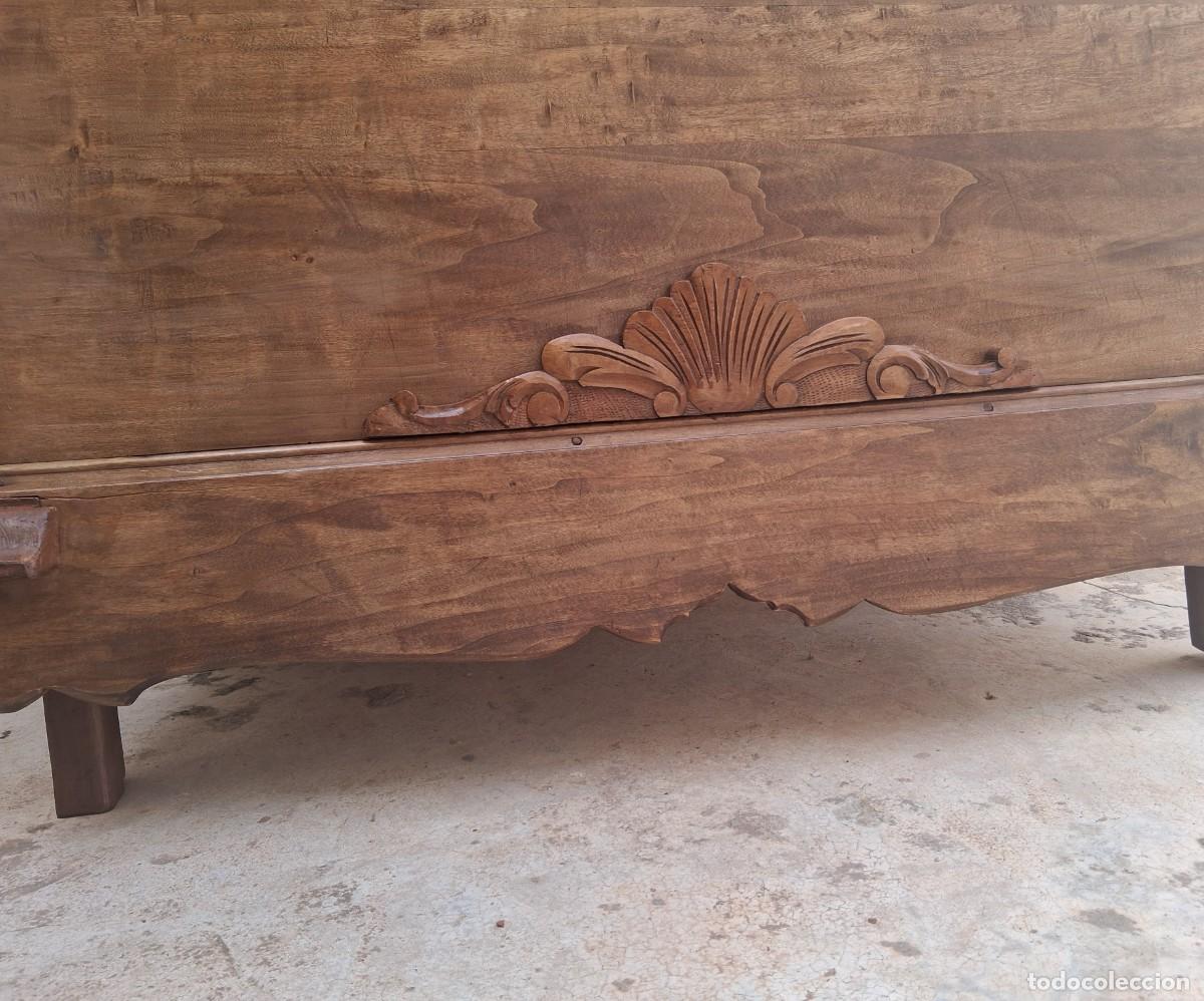 Antig&uuml;edades: Baul arca de madera restaurado mueble antiguo - Foto 12