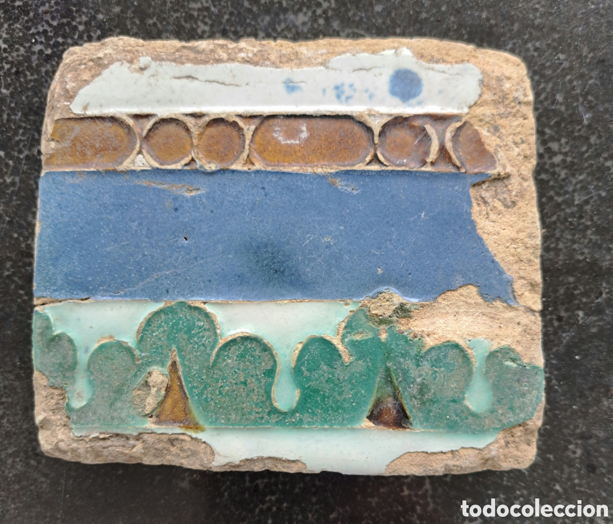 Antig&uuml;edades: Azulejo. S. XVI. Toledo. - Foto 1