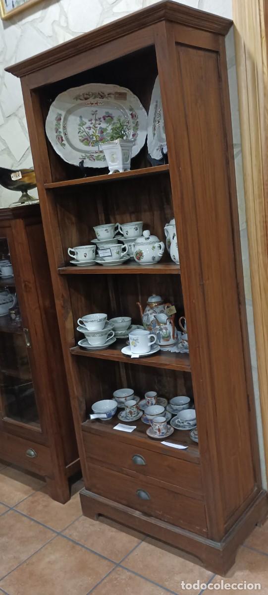 Antig&uuml;edades: LIBRERIA COLONIAL MADERA DE TEKA - Foto 2