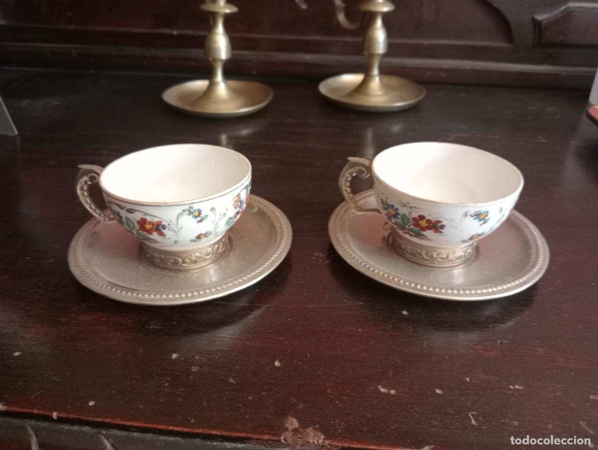 Antig&uuml;edades: Juego de 2 tazas de t&eacute; - Foto 1