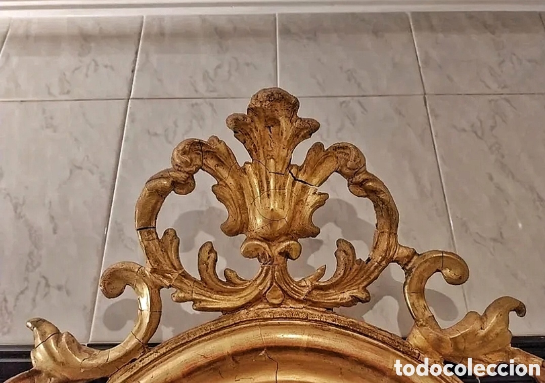 Antig&uuml;edades: Espejo isabelino ovalado - Foto 2