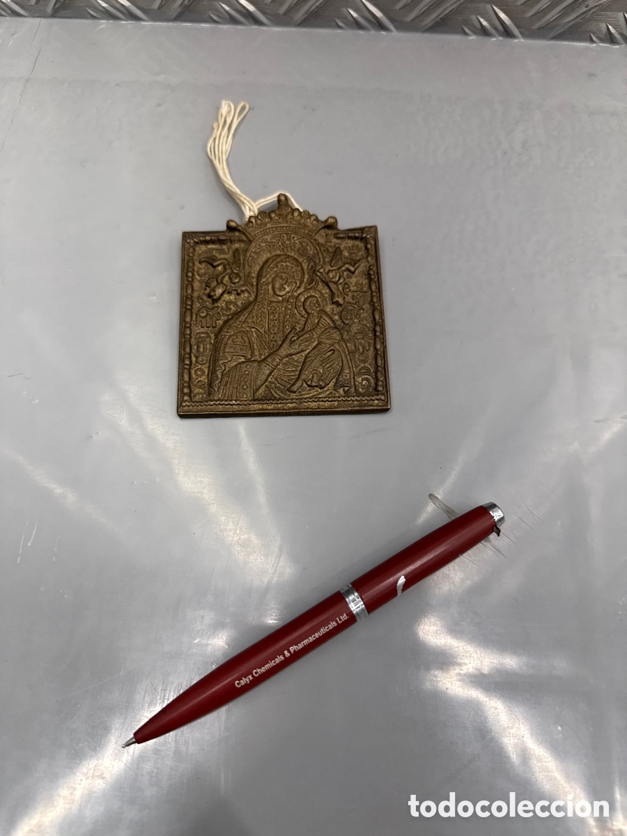 Antig&uuml;edades: Medalla religiosa de metal - Foto 1