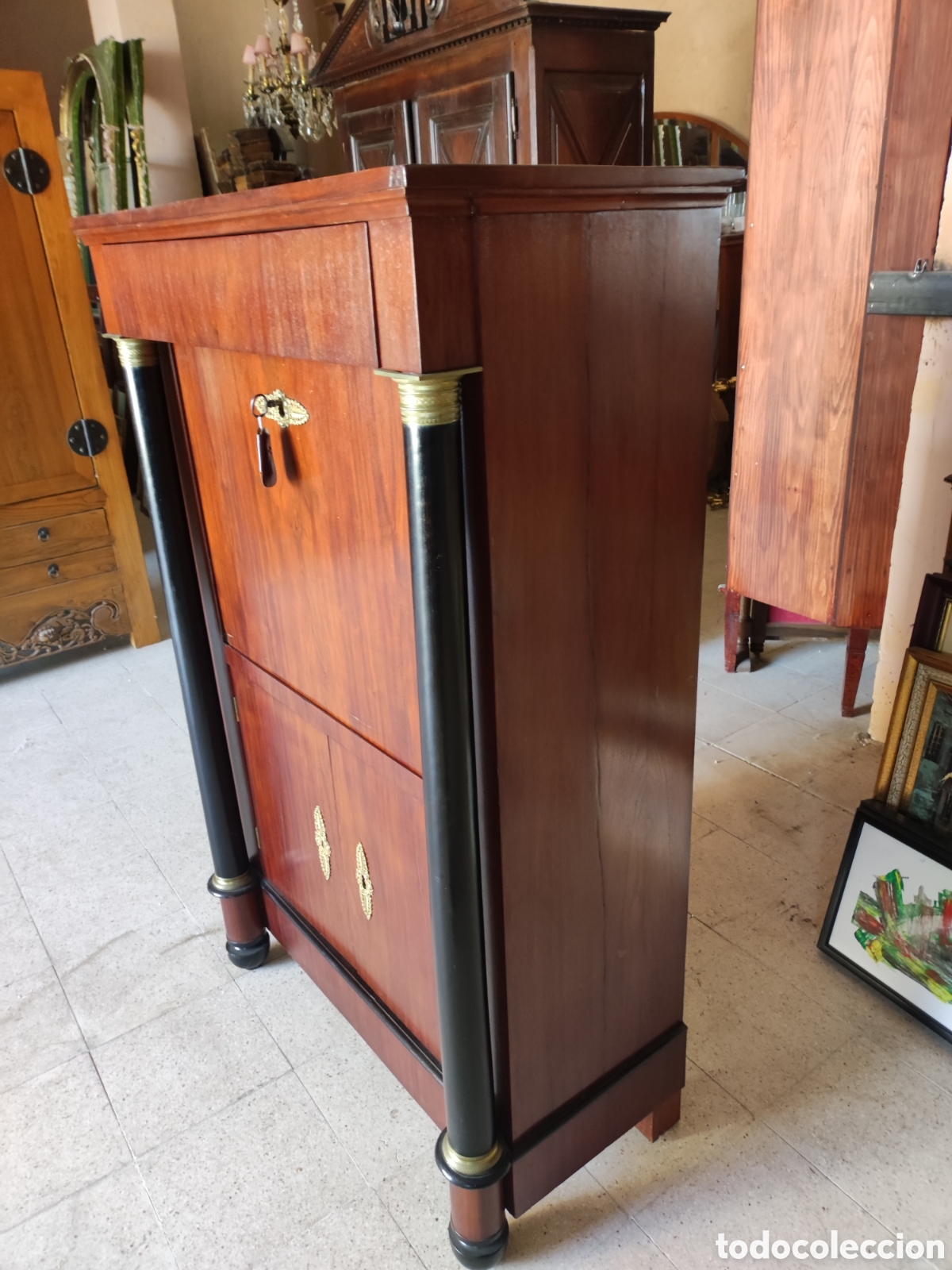 Antig&uuml;edades: Escritorio imperio siglo XIX - Foto 2