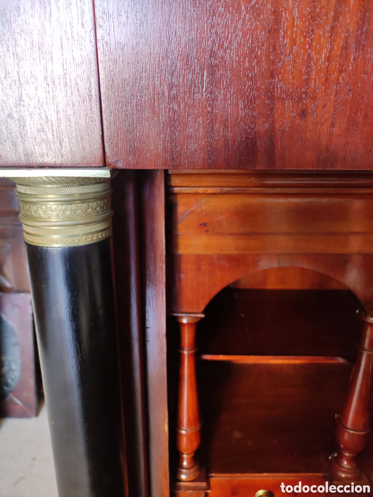 Antig&uuml;edades: Escritorio imperio siglo XIX - Foto 8