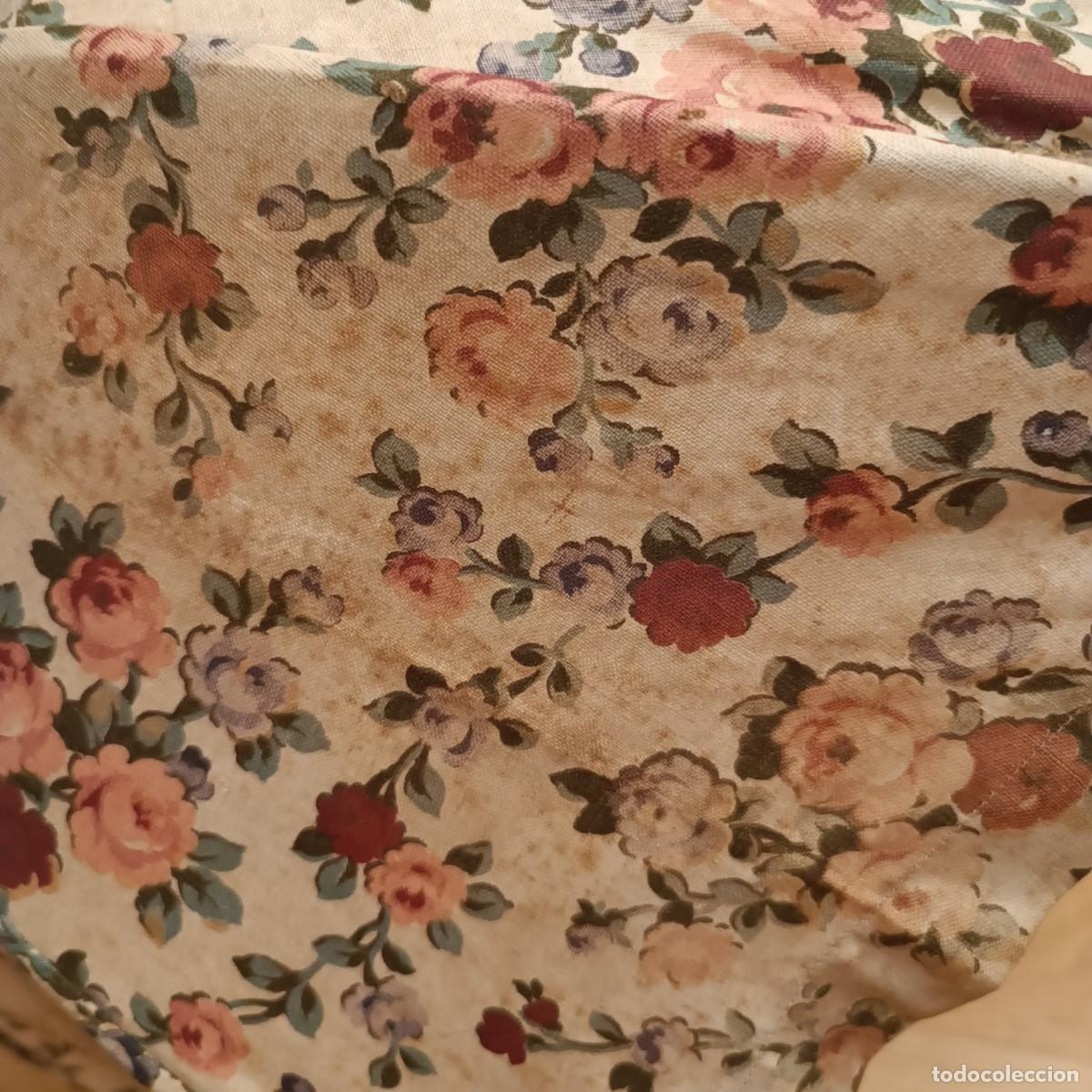 Antig&uuml;edades: SOMBRILLA A&Ntilde;OS 20 EN ALGOD&Oacute;N ESTAMPADO FLORAL - Foto 7