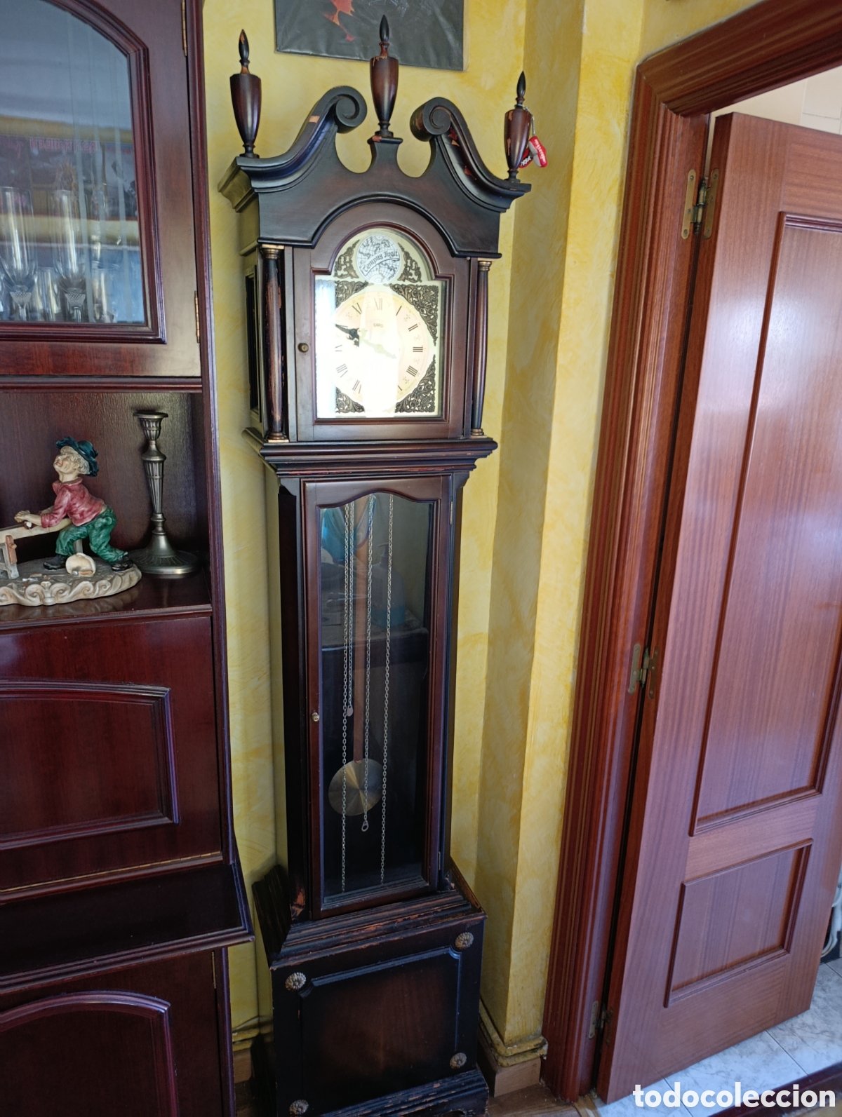 Antig&uuml;edades: Reloj de pie,estilo carrill&oacute;n - Foto 1