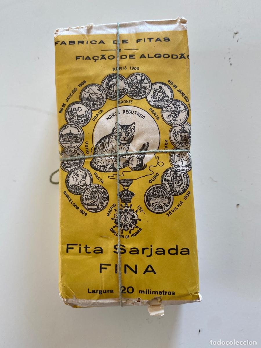 Antig&uuml;edades: Cinta de sarga, paquete precintado de &eacute;poca - Foto 1