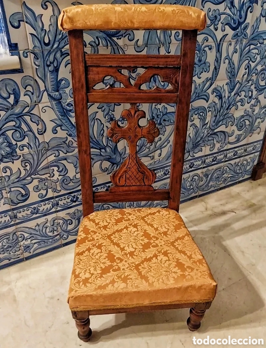 Antig&uuml;edades: Reclinatorio. Siglo XIX. - Foto 1
