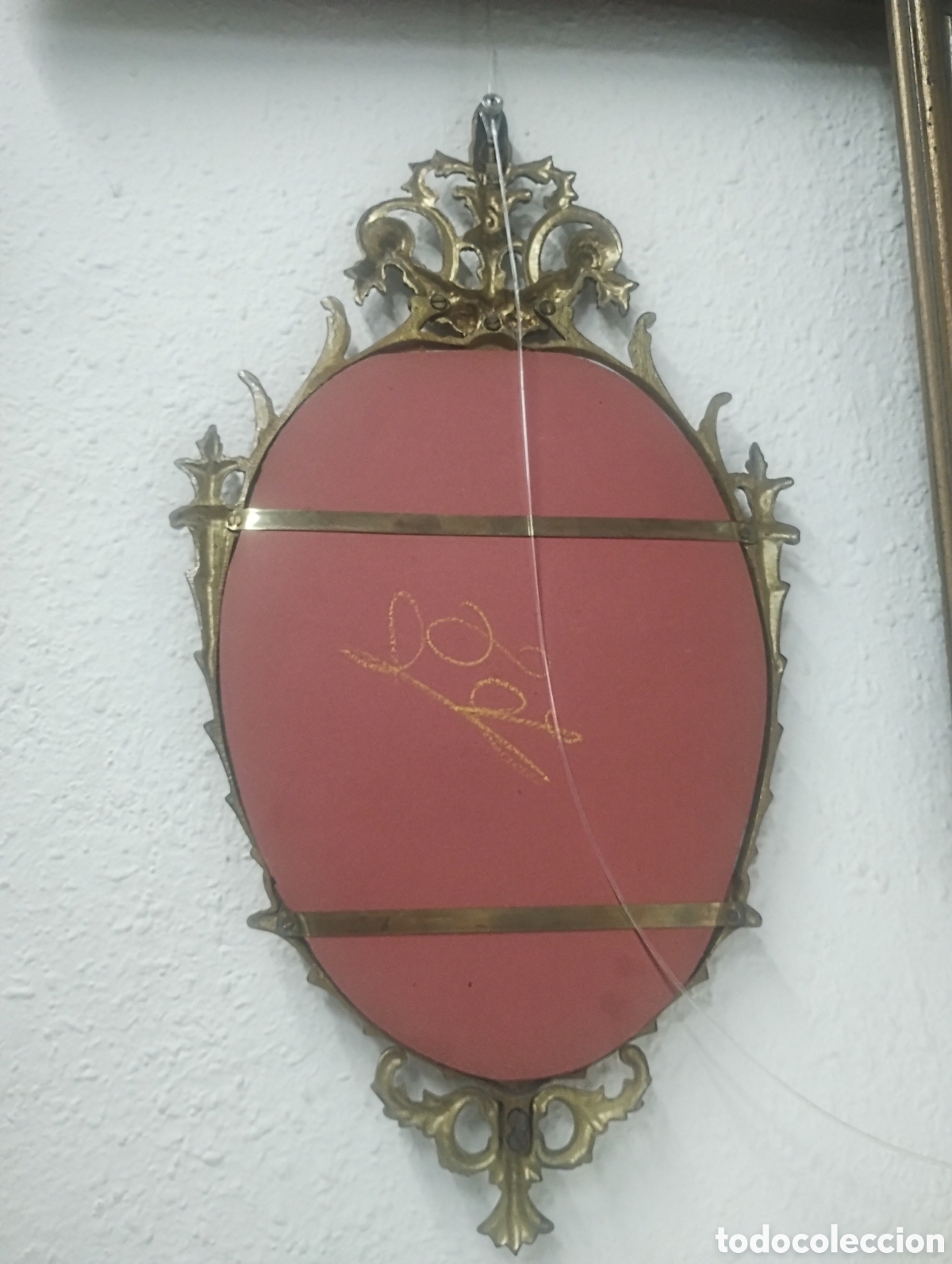 Antig&uuml;edades: Espejo de bronce Med. S. XX - Foto 4