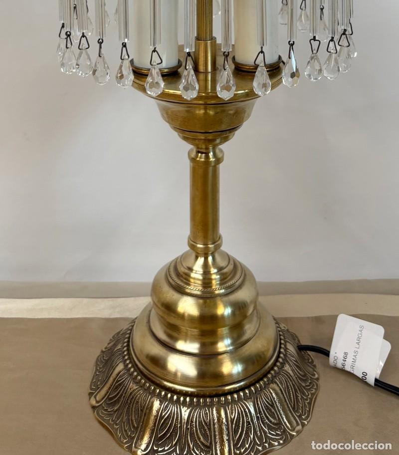 Antig&uuml;edades: L&aacute;mpara de Bronce con L&aacute;grimas Largas - Foto 2