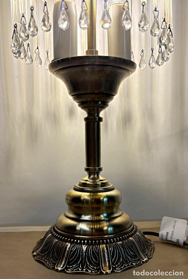 Antig&uuml;edades: L&aacute;mpara de Bronce con L&aacute;grimas Largas - Foto 4