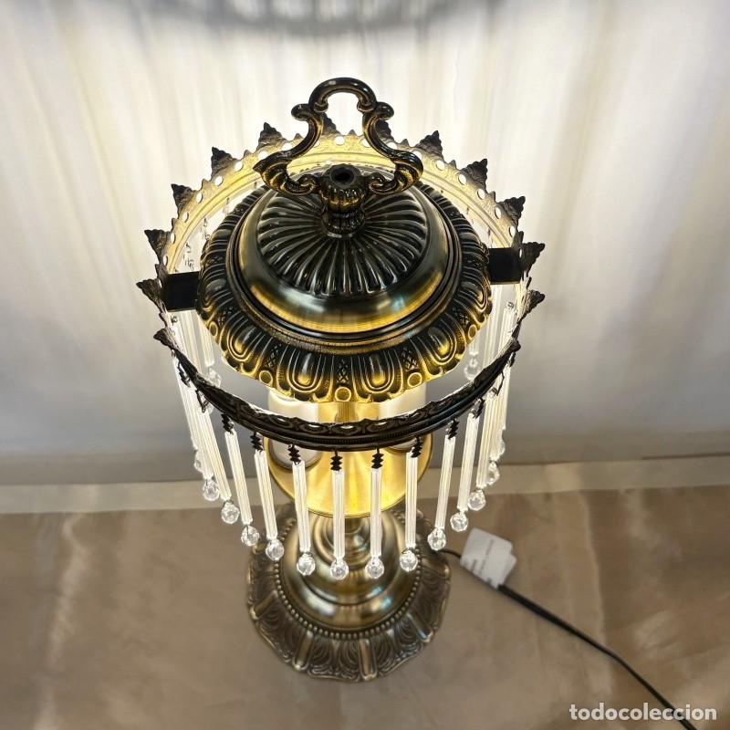 Antig&uuml;edades: L&aacute;mpara de Bronce con L&aacute;grimas Largas - Foto 7
