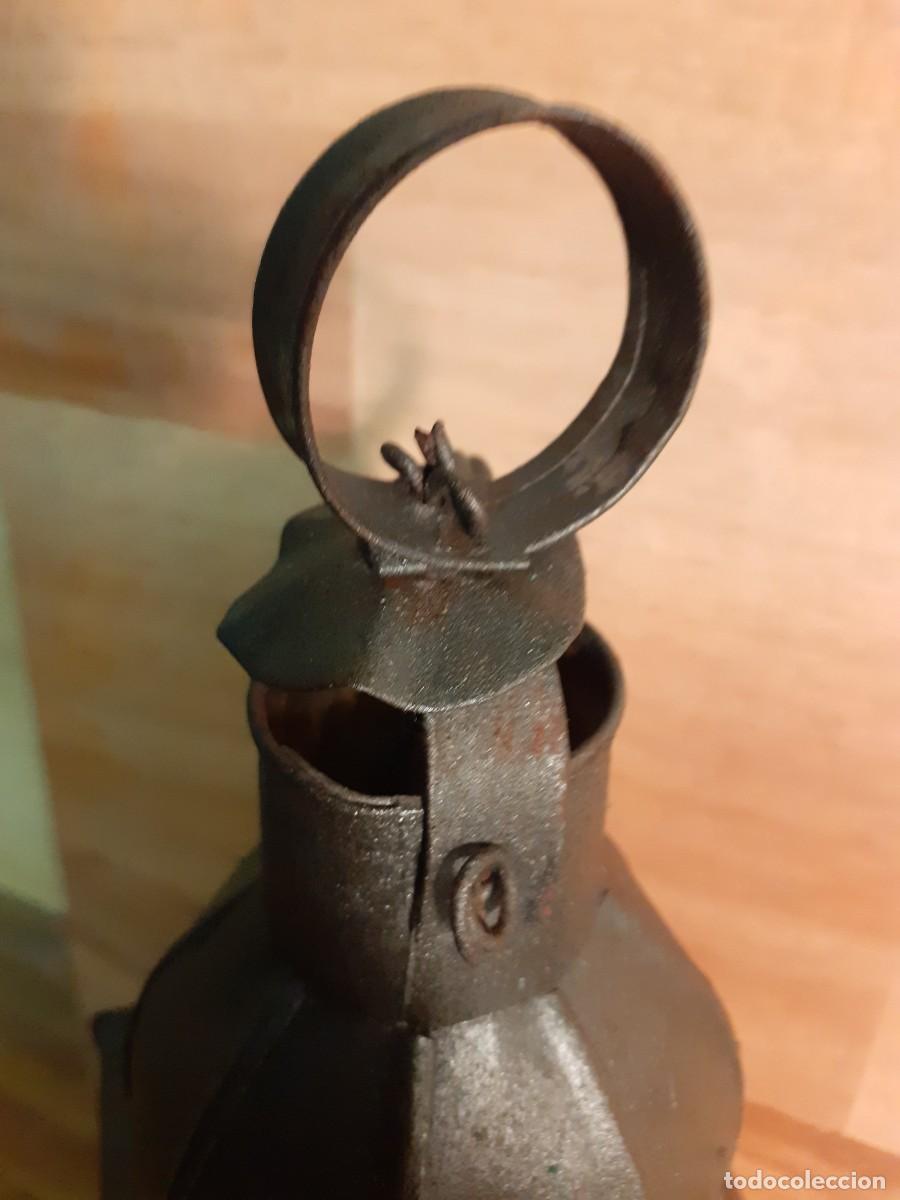 Antig&uuml;edades: Fanal de capilla, de cobre, electrificado - Foto 2