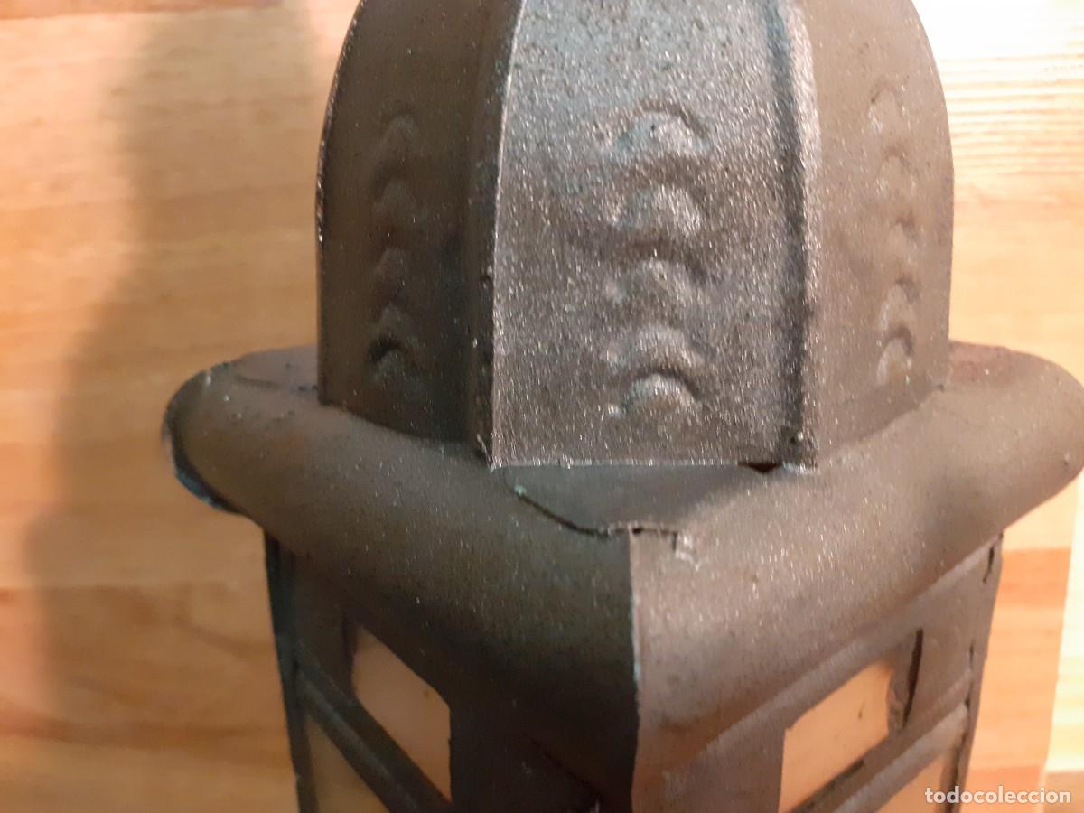 Antig&uuml;edades: Fanal de capilla, de cobre, electrificado - Foto 3