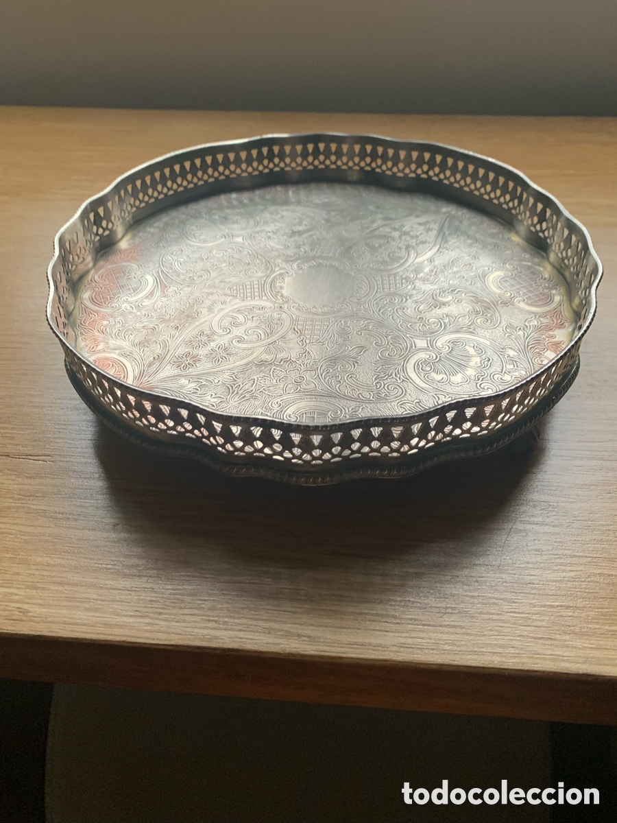 Antig&uuml;edades: Bandeja de plata de Sheffield - Foto 3
