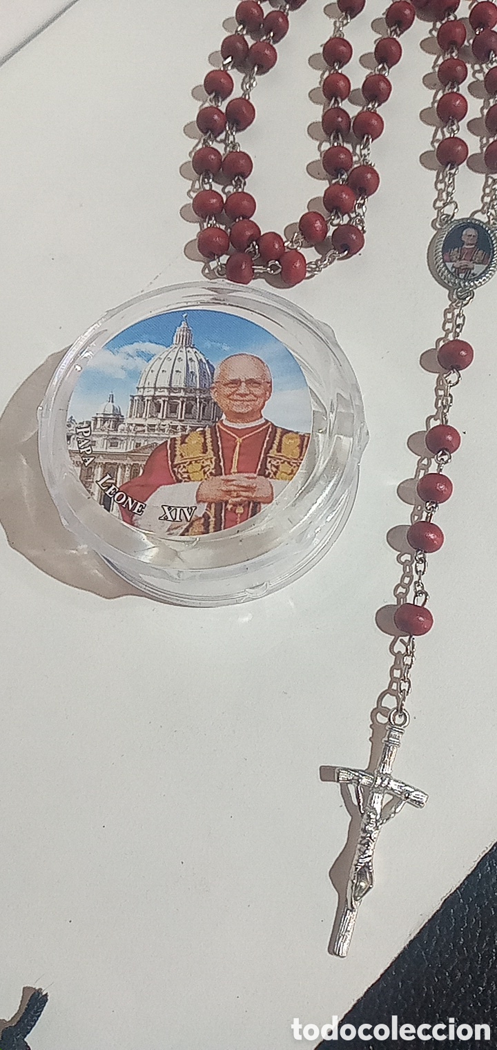 Antig&uuml;edades: ROSARIO PAPA LE&Oacute;N XIV - Foto 3