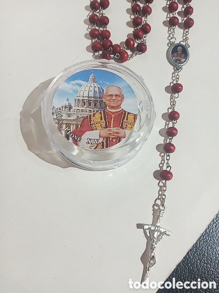 Antig&uuml;edades: ROSARIO PAPA LE&Oacute;N XIV - Foto 1