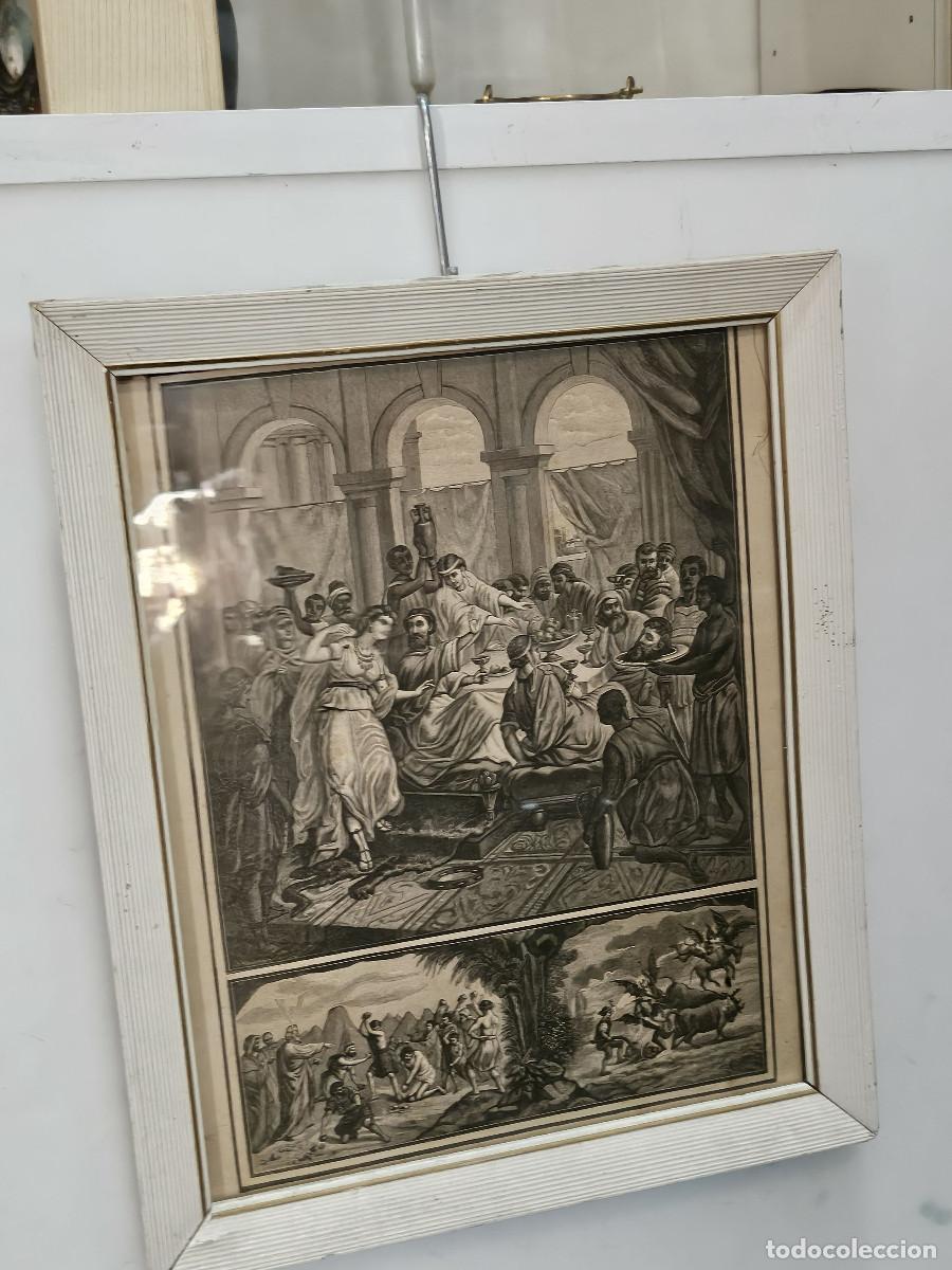 Antig&uuml;edades: cuadro grabado religioso - Foto 1