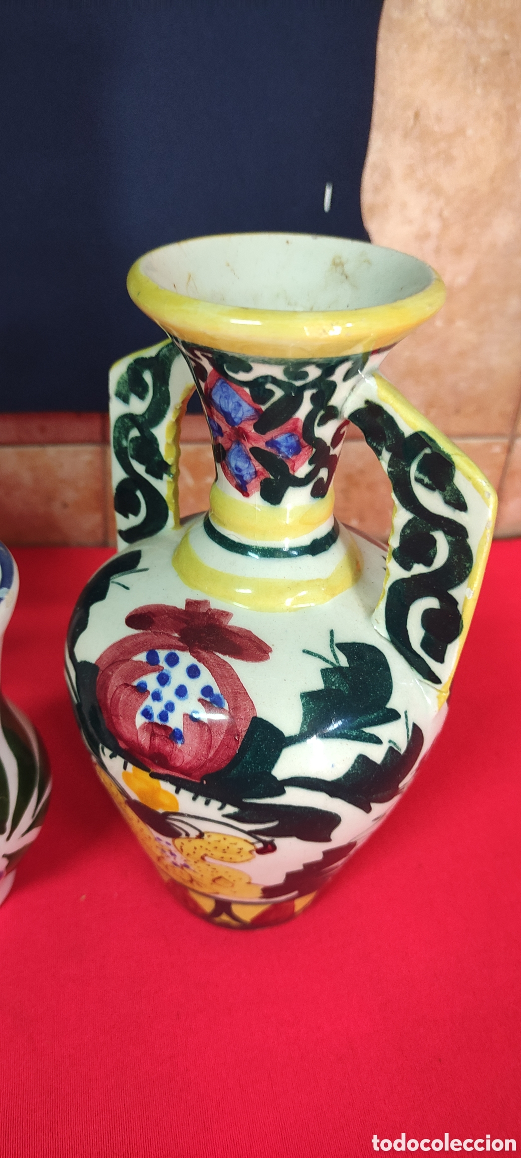 Antig&uuml;edades: Conjunto de 5 jarrones de ceramica - Foto 3